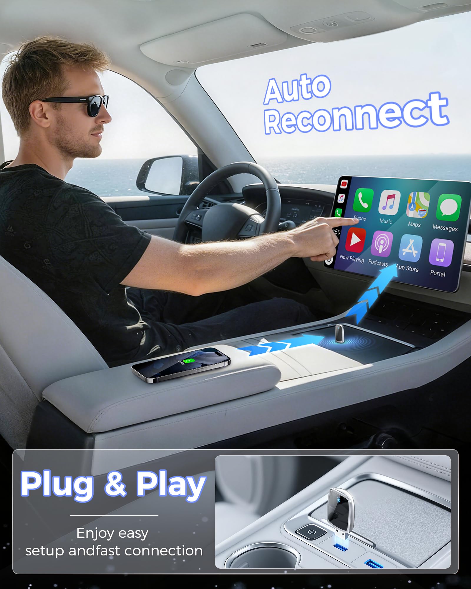 apple様 Amazon.com: Wireless Carplay Adapter for iPhone, 2025