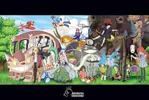 Amazon.co.jp: スタジオジブリ キャラクターコラージュ アニメ