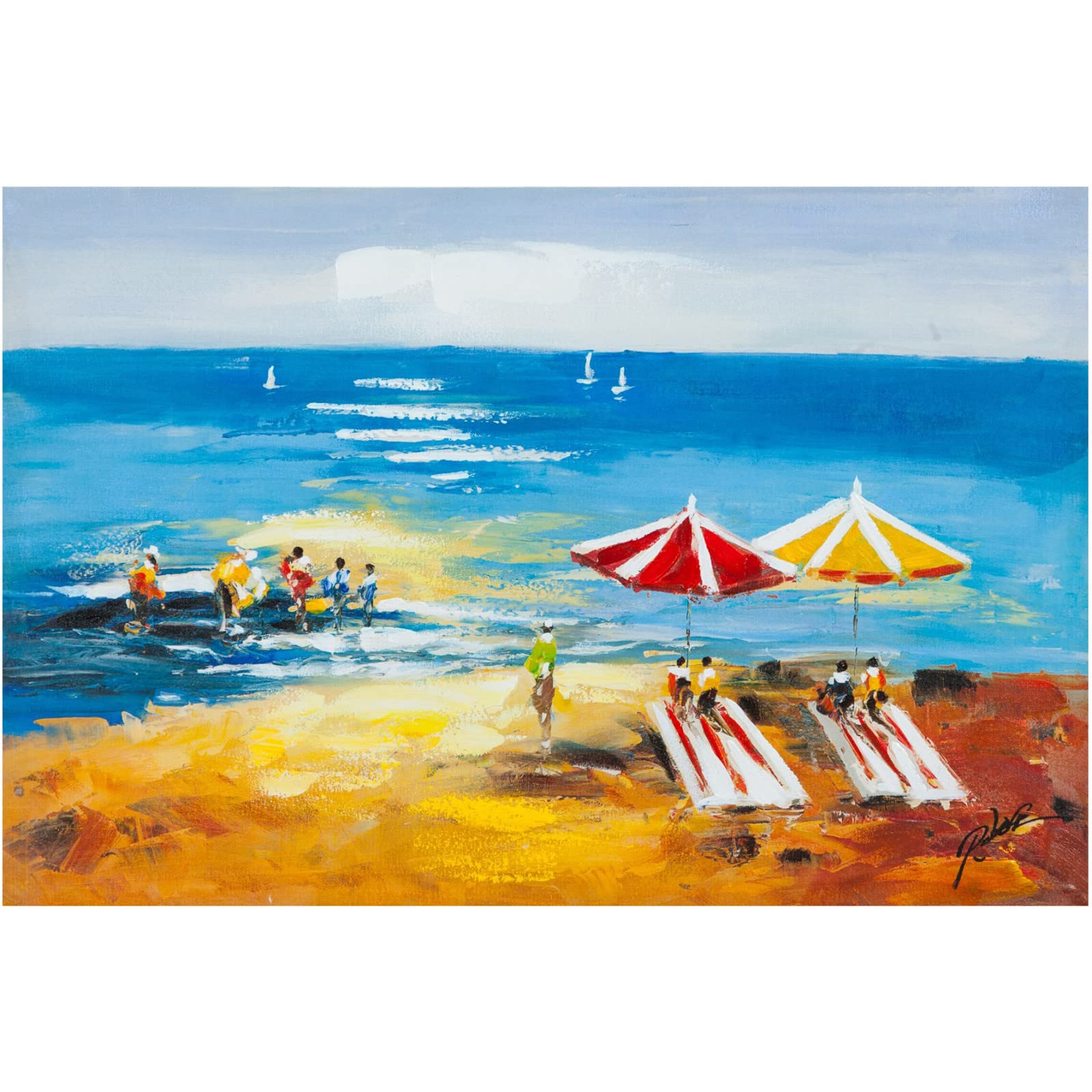 Tableau sur toile vintage pour masquer les imperfections murales avec style