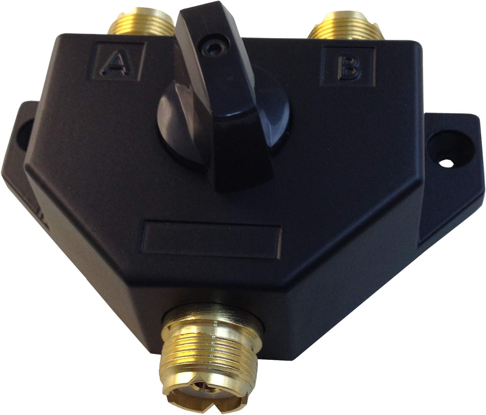 TW-102 2 Position Coaxial Switch for 144/440MHz HAM CB or HF/VHF/UHF Radio UHF Female (SO-239) Connector Plated Golden