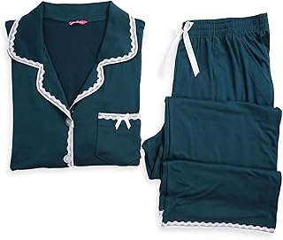 طقم بيجامة حريمي صيفي قطعتين - بيجامه صيفية بلزر وبنطلون