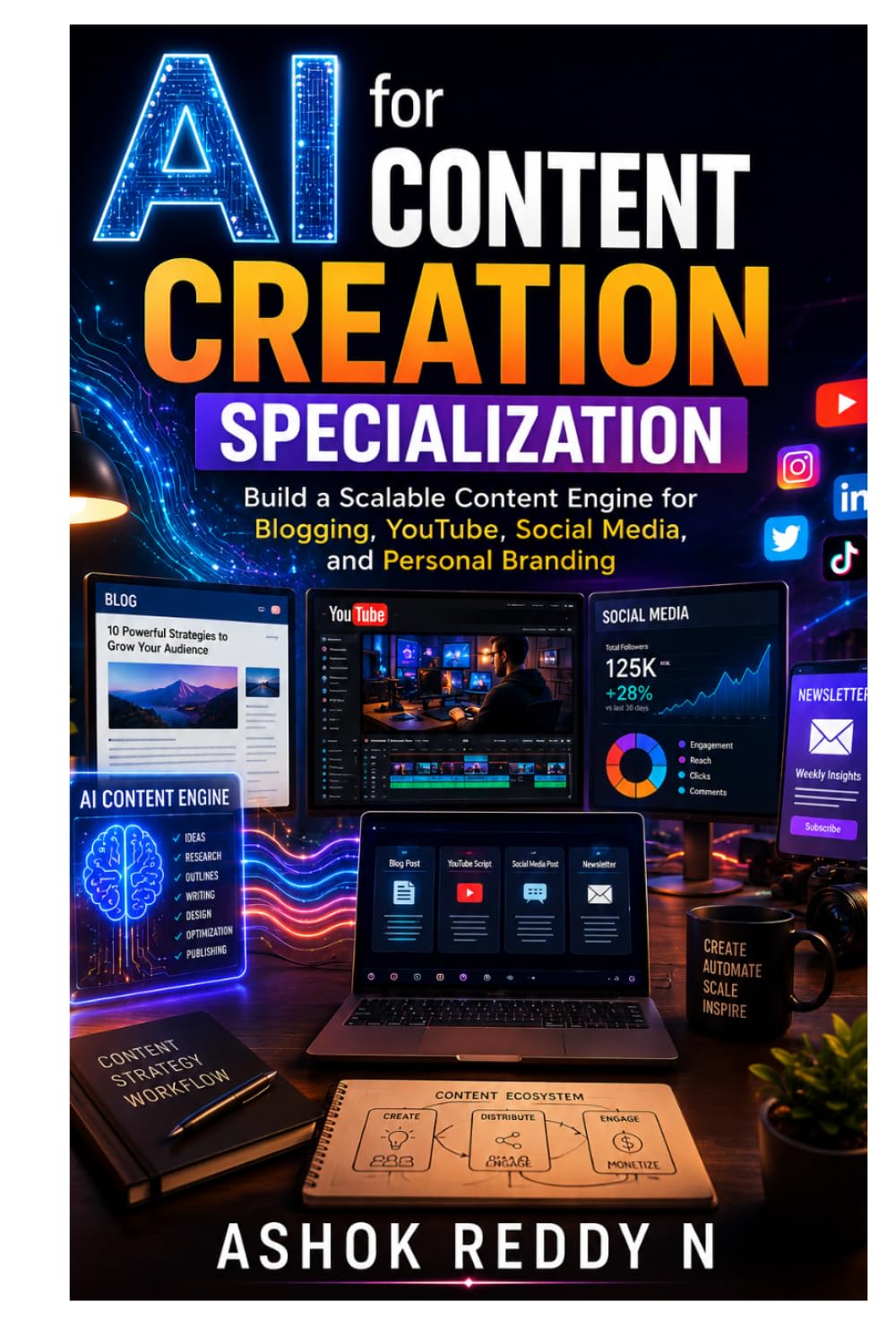 AI for Content Creation Specialization: Build a Scalable Content Engine for Blogging, YouTube, Social Media, and Personal Branding