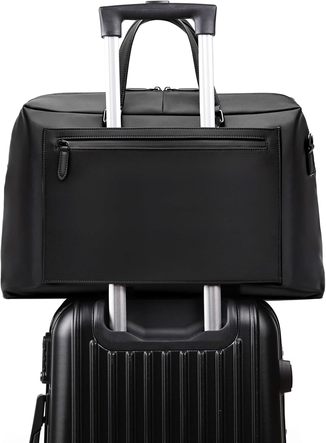 Maverick & Co. Avenue Men’s Travel Weekender Bag – 16” Laptop, Waterproof Nylon, Lightweight Gym Bag, Women’s (Black)