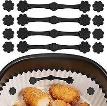 Xahpower 12 Pieces Silicone Magnets for Air Fryer, Air Fryer Magnets, Washable and Reusable, Accessories for Holding Parchment Paper