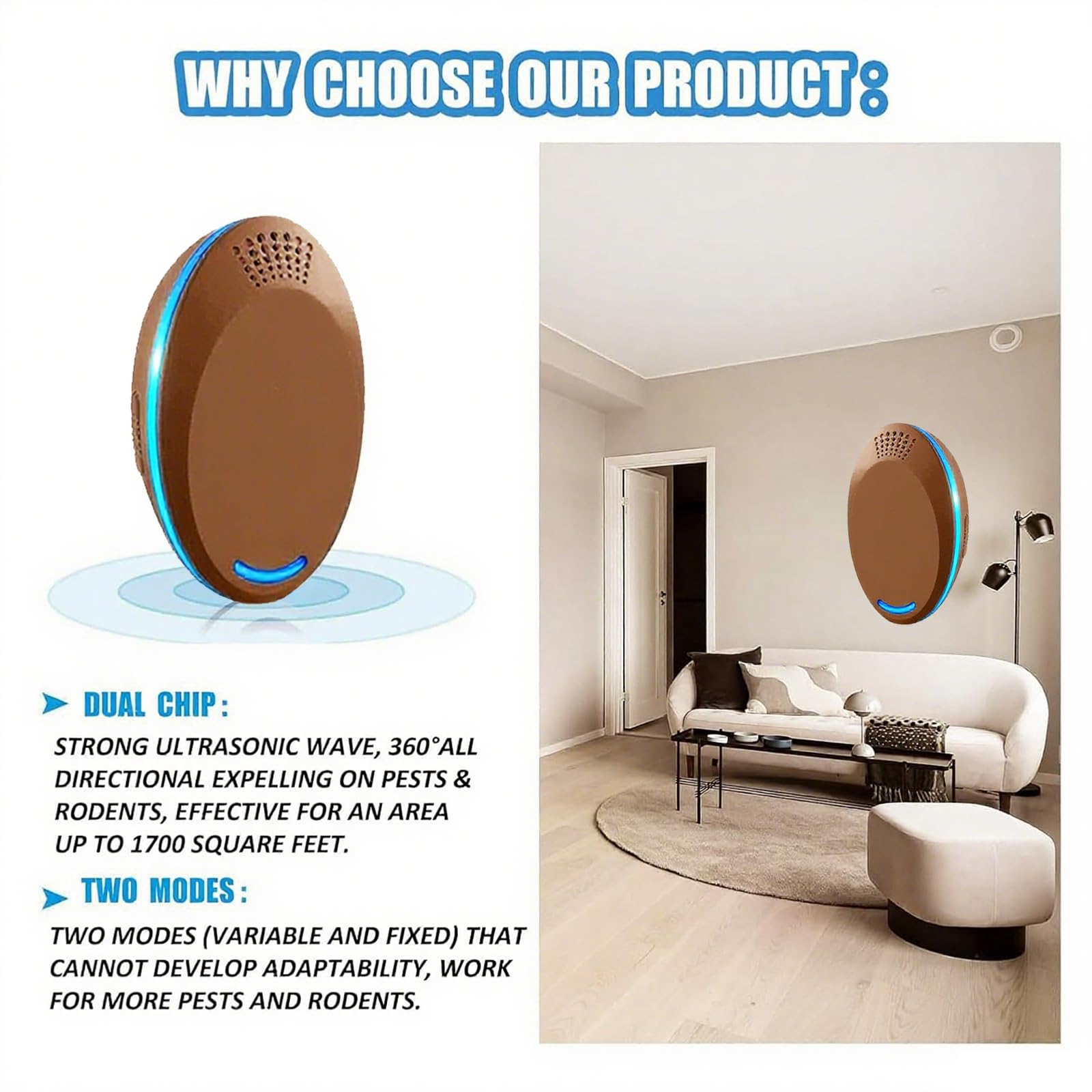 Easy to Use,Effective,Suitable for Indoor,5 Pack,Brown