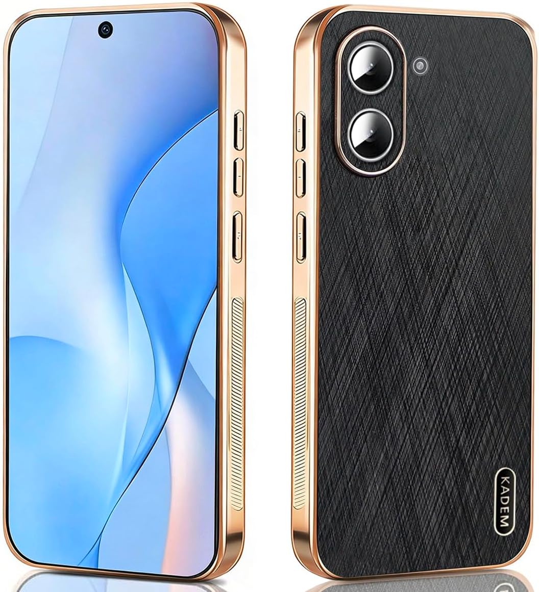 Phone Case for Xiaomi Poco X8 Pro 5G/Turbo 5 Shockproof Mobile Phone Case with Scratch-Resistant Galvanised Fashionable Protective Case for Business. Black