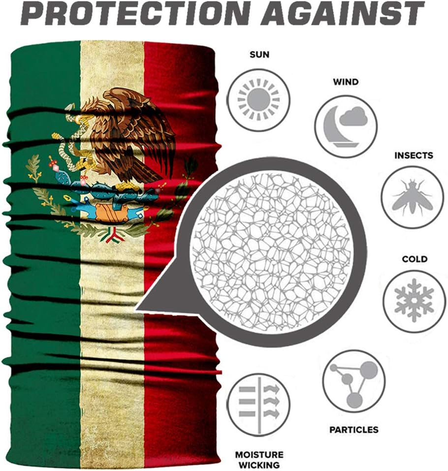 Seamless Neck Gaiter Shield Scarf Bandana Face Mask Seamless UV Protection for Motorcycle Cycling Riding Running Headbands - Image 3