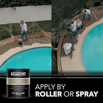 Tuff Coat UT-109ST Key West Sand: Smooth Texture, Non-Submersible, Water-Based, Rubberized Non-Skid Coating