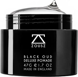 ZOUSZ Black Oud Deluxe Pomade for Men – Premium Hair Clay & Styling Wax with Natural Hold – Matte Finish Hair Wax for All Hair Types – Strong Yet Flexible – Luxury Grooming Gift for Men – 47g