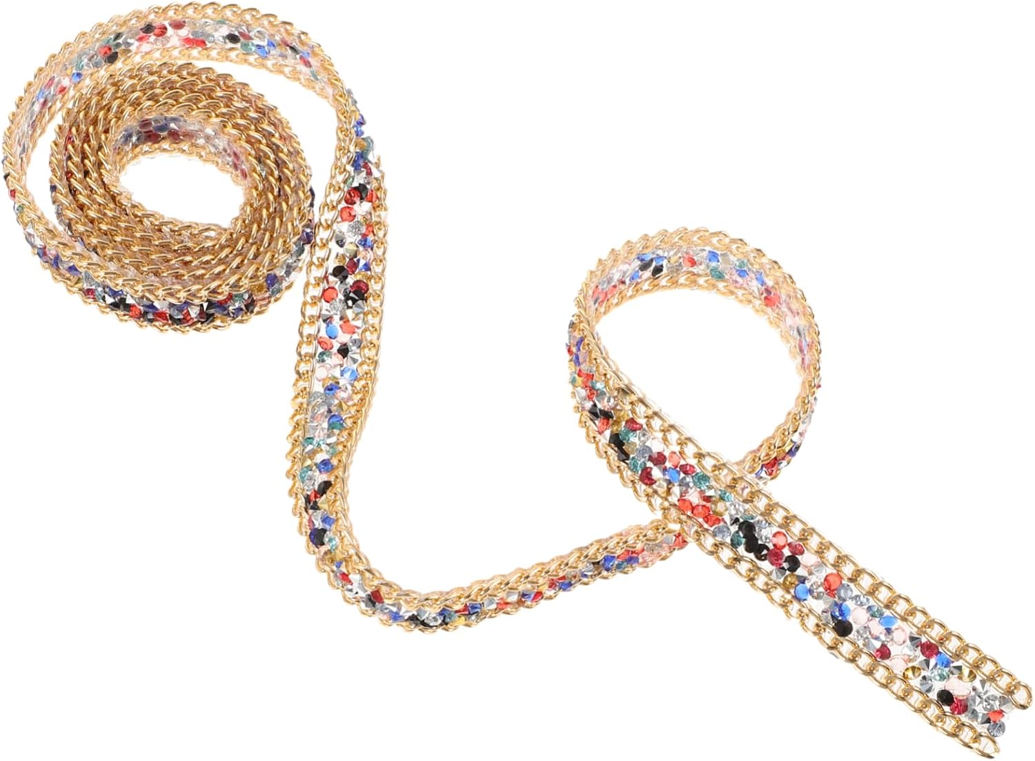 1 Roll Resin Rhinestone Ribbon Bling Ribbon for Wedding Dress Craft Embellishments