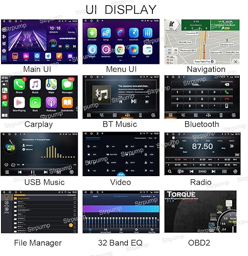 Miniatura 7 de 9 '' Android 10 en Dash Car Stereo Radio Fit para Chevy Chevrolet Epica 2007 08 09 10 11 12 GPS Navegación Unidad Principal Carplay Android Auto DSP