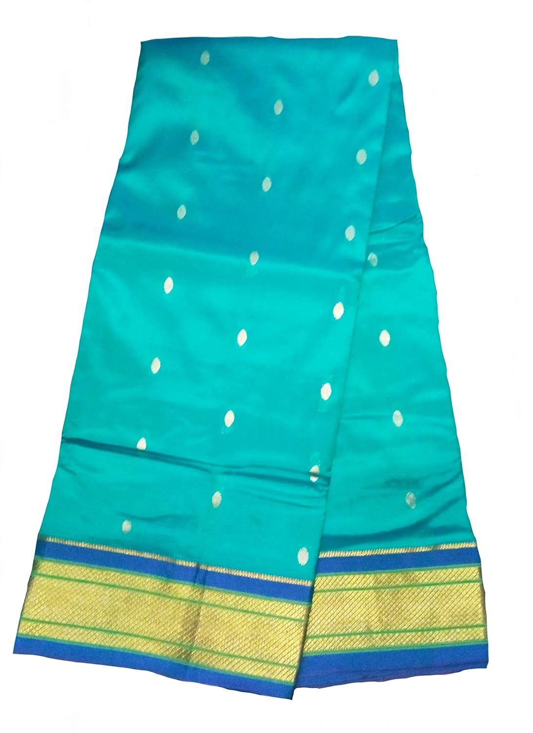 RRK Women's Paithani Silk Saree With Blouse Piece (RRK-011_ Green With Blue) - Review, Price and Buying Guide