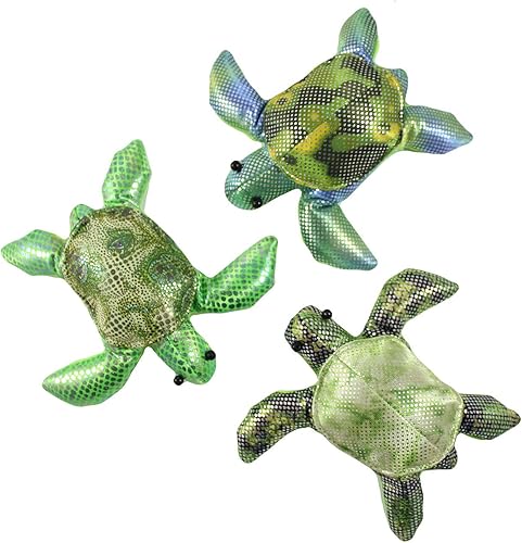 Curious Minds - Juego de 3 bolsas con relleno de arena de tortuga y arena bolsa de arena pesada con peso de animales de peluche