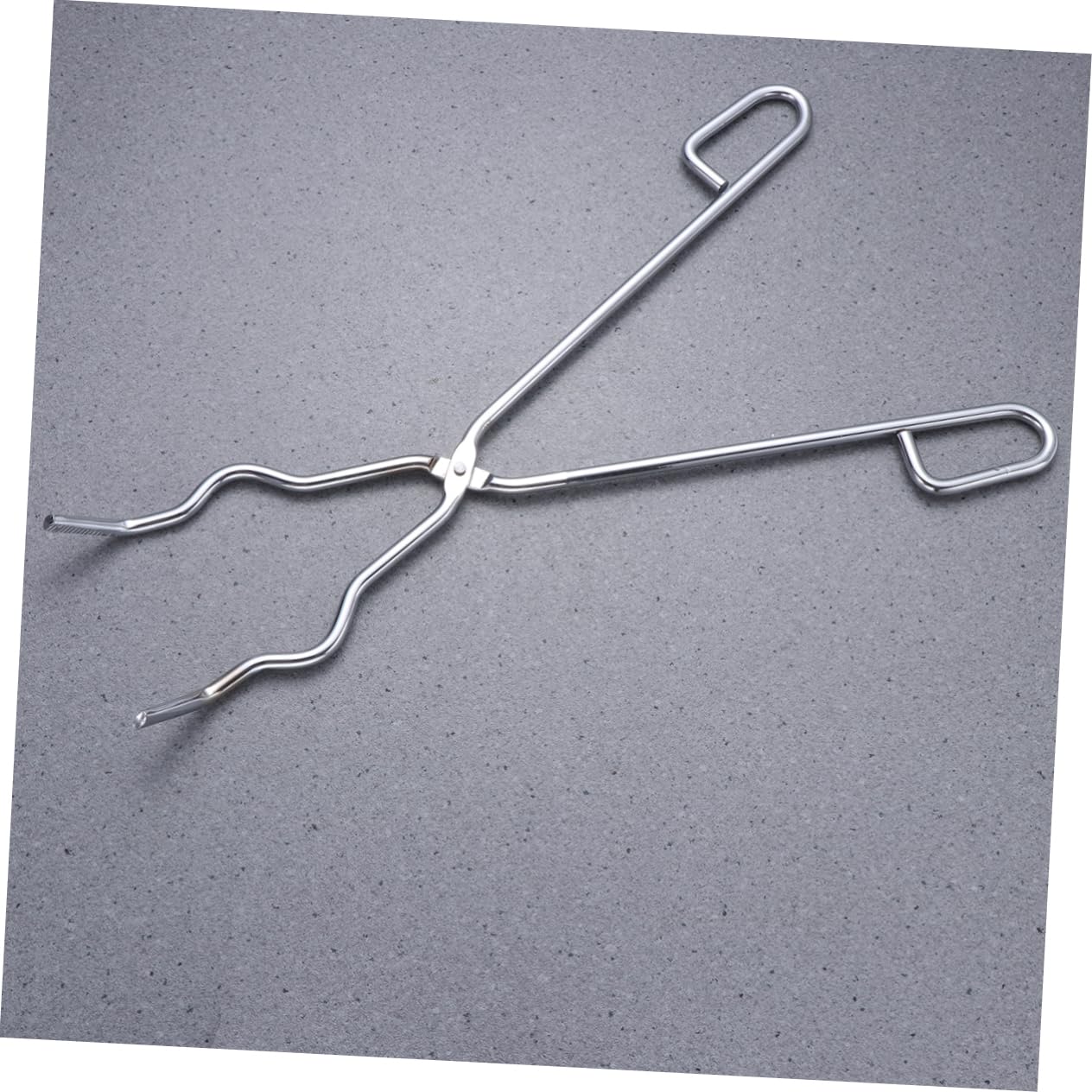 iplusmile Pinzas Para Crisol De Acero Cromado 45 Cm, Portamatraz Seguro Mango Antideslizante, Abrazadera Para Matraces y Vasos De Precipitados En Laboratorio Industrial