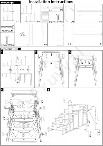 Miniatura 19 de Escalera de taburete de 5 escalones, peldaños para bañera de hidromasaje con pedales antideslizantes y 2 pasamanos, escaleras de RV al aire libre