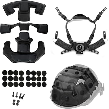 Tactical Helmet Padding Kit, Premium Interior Cushion System