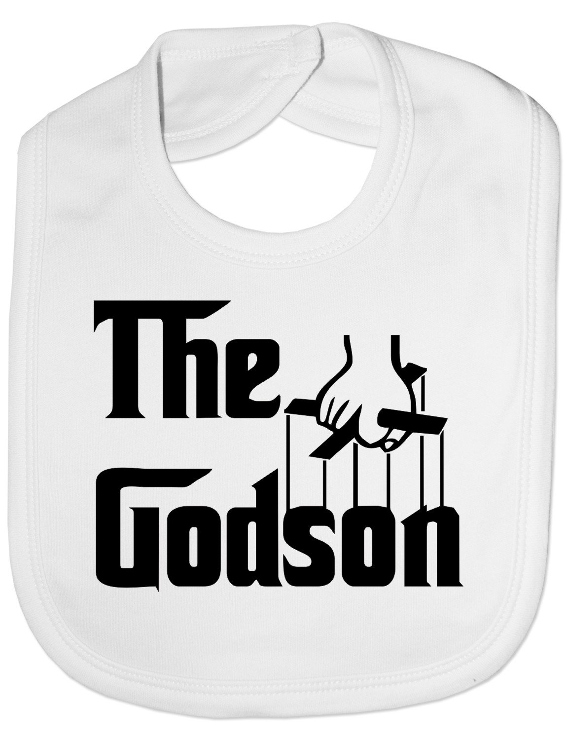 Print4u White The Godson- Funny Baby/Toddler/Newborn Bibs - Baby Gift