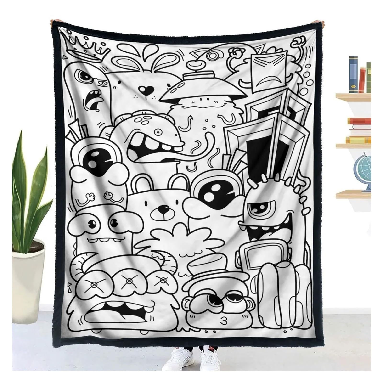 coperta da colorare Colore di disegno animale della coperta da colorare fai te(TY063)
