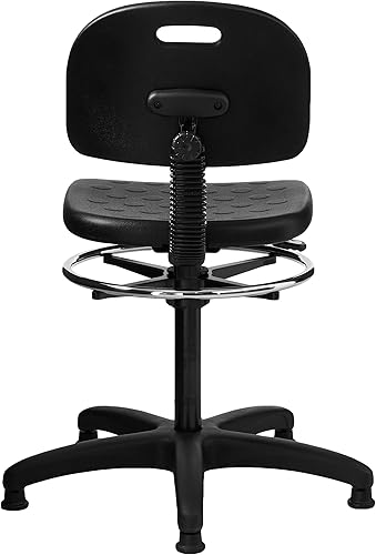 Miniatura 3 de Safco Products 6680 - Silla de banco de trabajo suave y resistente (brazos opcionales se venden por separado), color negro
