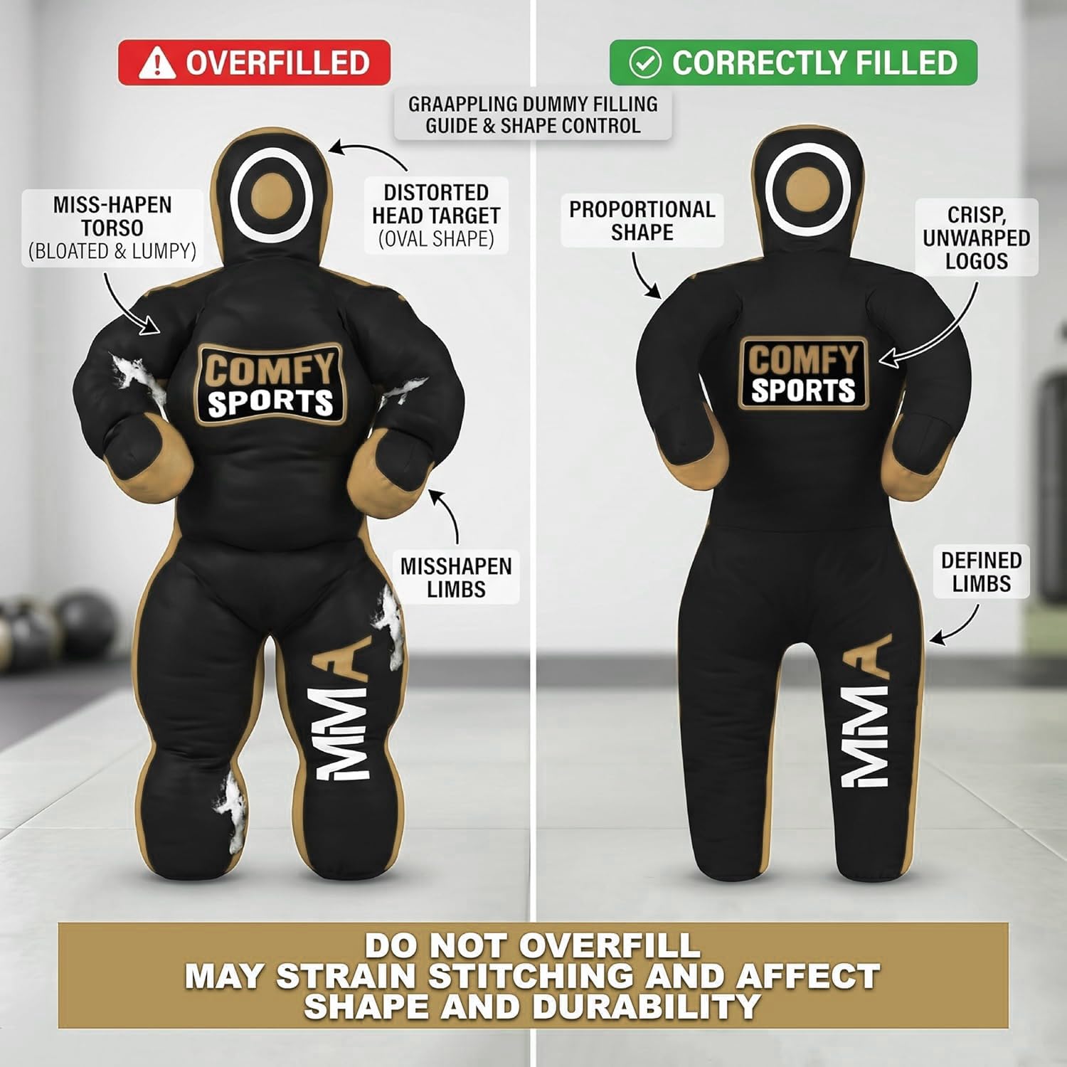 Comfy MMA Grappling Kids Schnuller für Judo, Wrestling, brasilianisches Jiu Jitsu, Unterwerfung und Werfen, Stehposition, Kampfsport, Boxen, Karate, Training, Schnuller (119,4 cm/4 Fuß)