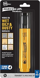 Avery Marks A Lot UltraDuty Permanent Markers, XL Wide 18mm Chisel Tip, Water Resistant, 1 Black Industrial Marker (29865)