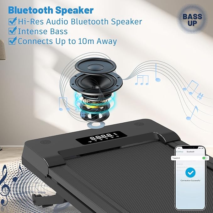 Caminadora Eléctrica con Inclinación Automática 12% Gris Neg miniatura 4