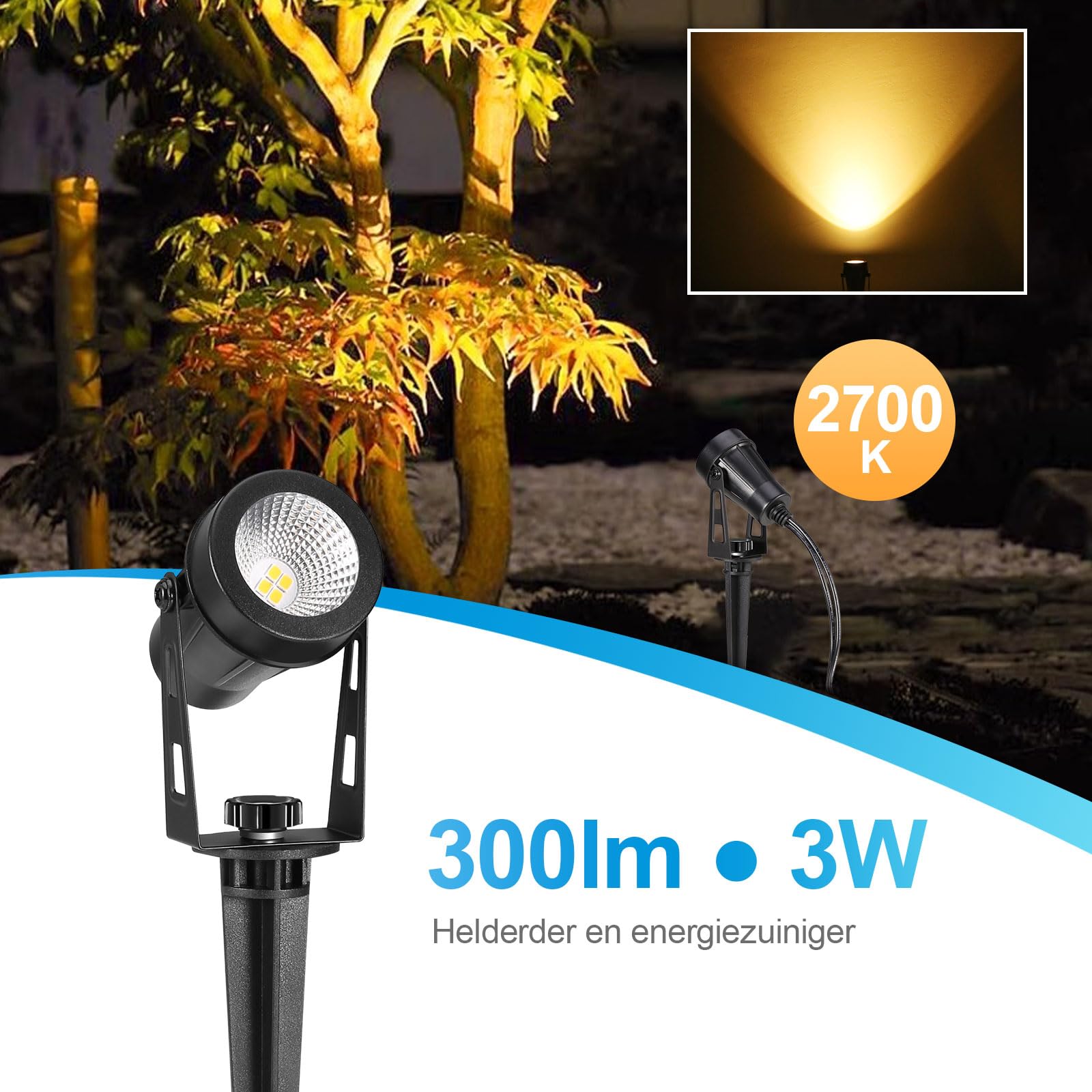 8 tuinverlichting LED tuinspot RGBW met app dimbaar Timer afstandsbediening Bluetooth LED tuinverlichting warm wit COB met grondpen tuinlamp 2100 12V 24W IP65 waterdicht voor buiten tuin gazon boom