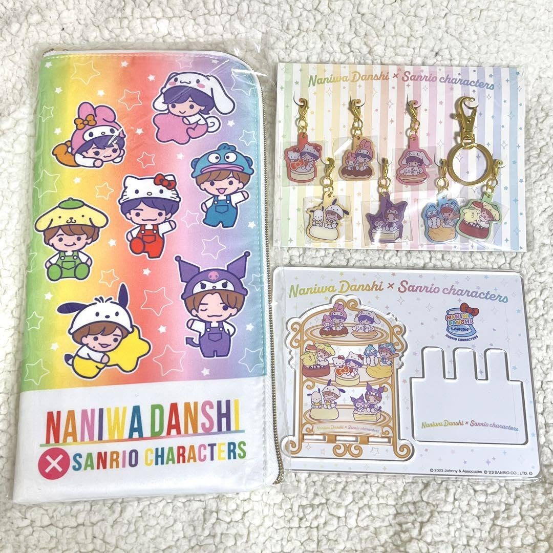 なにわ男子×サンリオコラボマルチポーチ・スマホスタンド・メタル