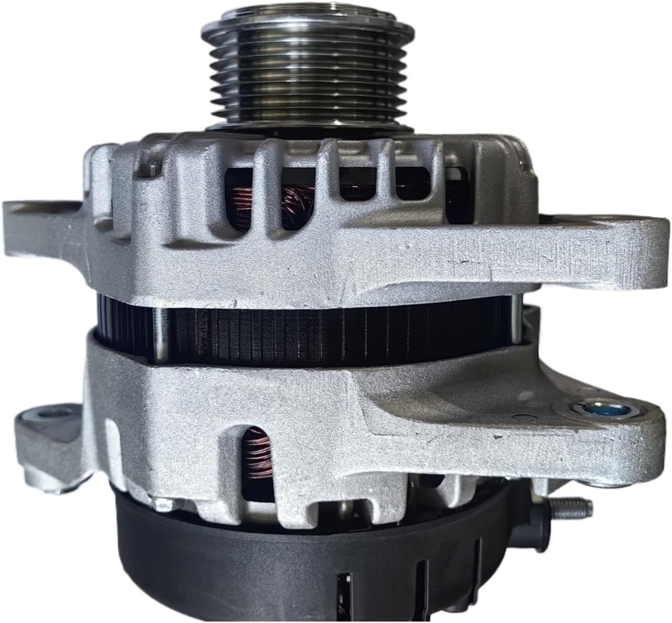 The AC generator is suitable for Hyundai truck OE 37300-4A900 14V 130A clutch wheel 1-pin regulator LiN function