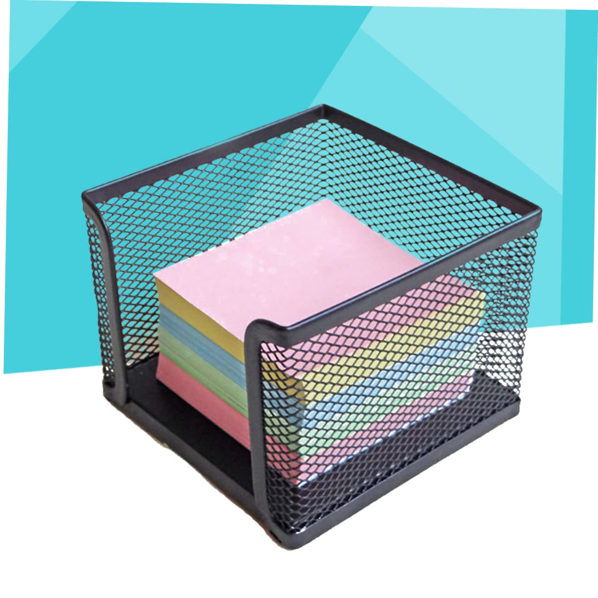 Operitacx Desktop Mesh Note Holder Black Metal Organizer For Memo Pads...