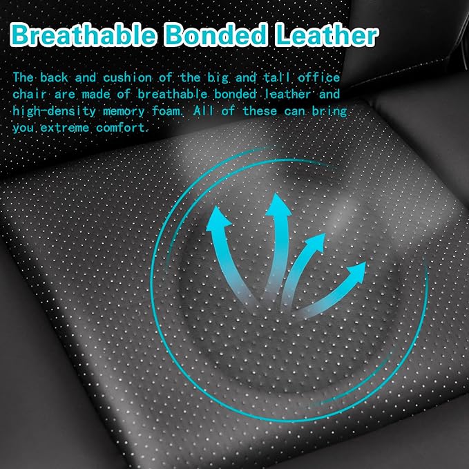 Silla de Oficina Ejecutiva Alta con Soporte Lumbar Ajustable miniatura 5