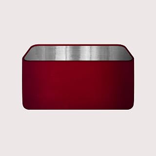 Raspberry Pink Velvet Brushed Silver Rounded Rectangle Lampshade