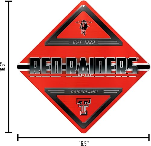 Miniatura 37 de Rico Industries NCAA - Letrero de metal estándar de 16.5 x 16.5 pulgadas, decoración del hogar, dormitorio, oficina, cueva de hombre