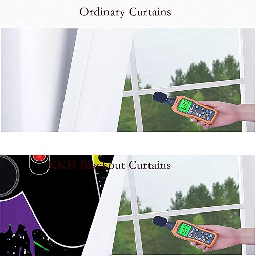 Miniatura 5 de Cortinas de videojuegos para adolescentes y niños, con aislamiento térmico, oscurecimiento de habitación, para sala de estar, juegos, hogar,