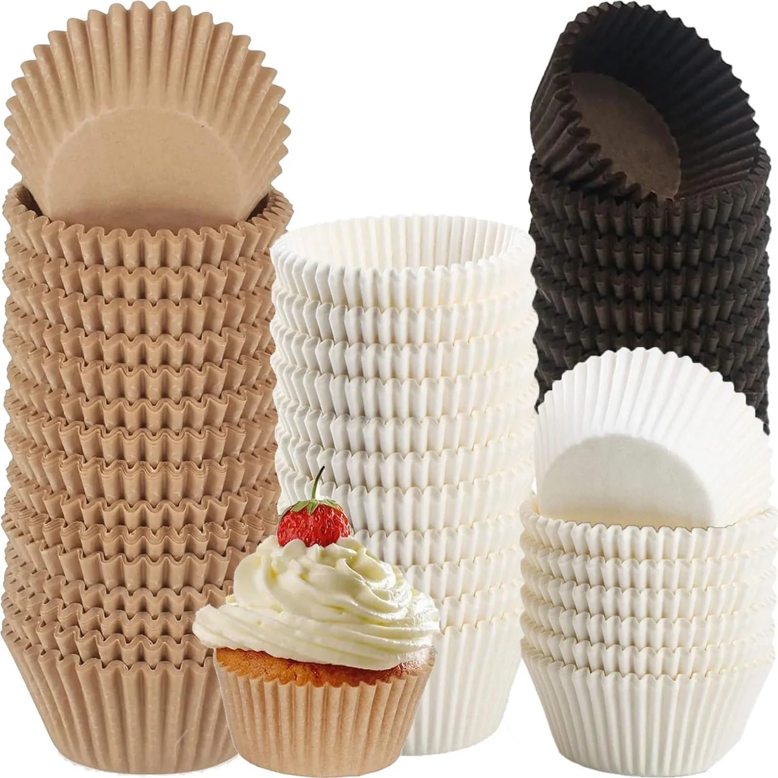 Lot de 400/2000/4000 moules en papier sulfurisé pour cupcakes et muffins