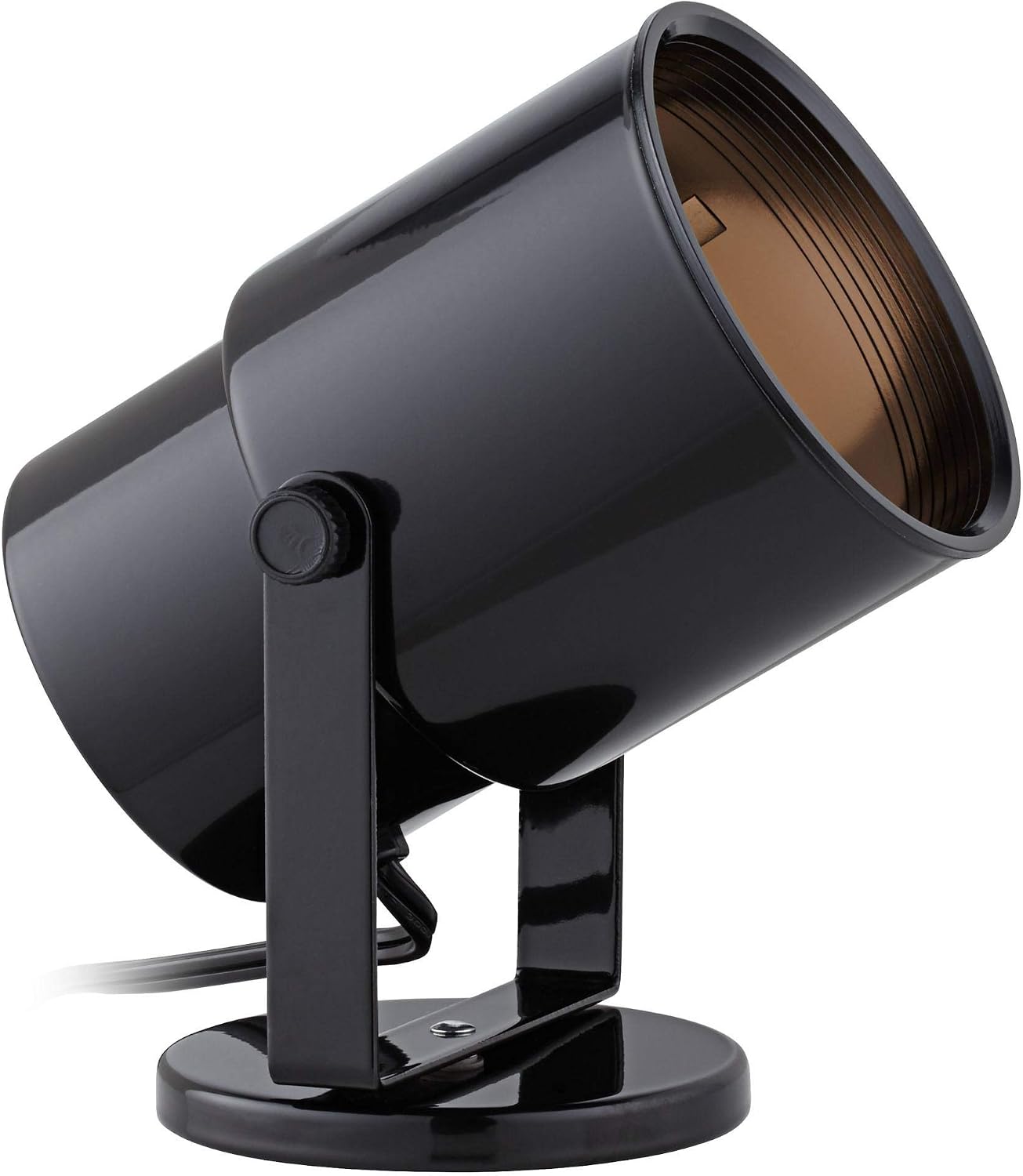 Pro Track Black Cord-n-Plug LED Accent Uplight with Foot Switch
