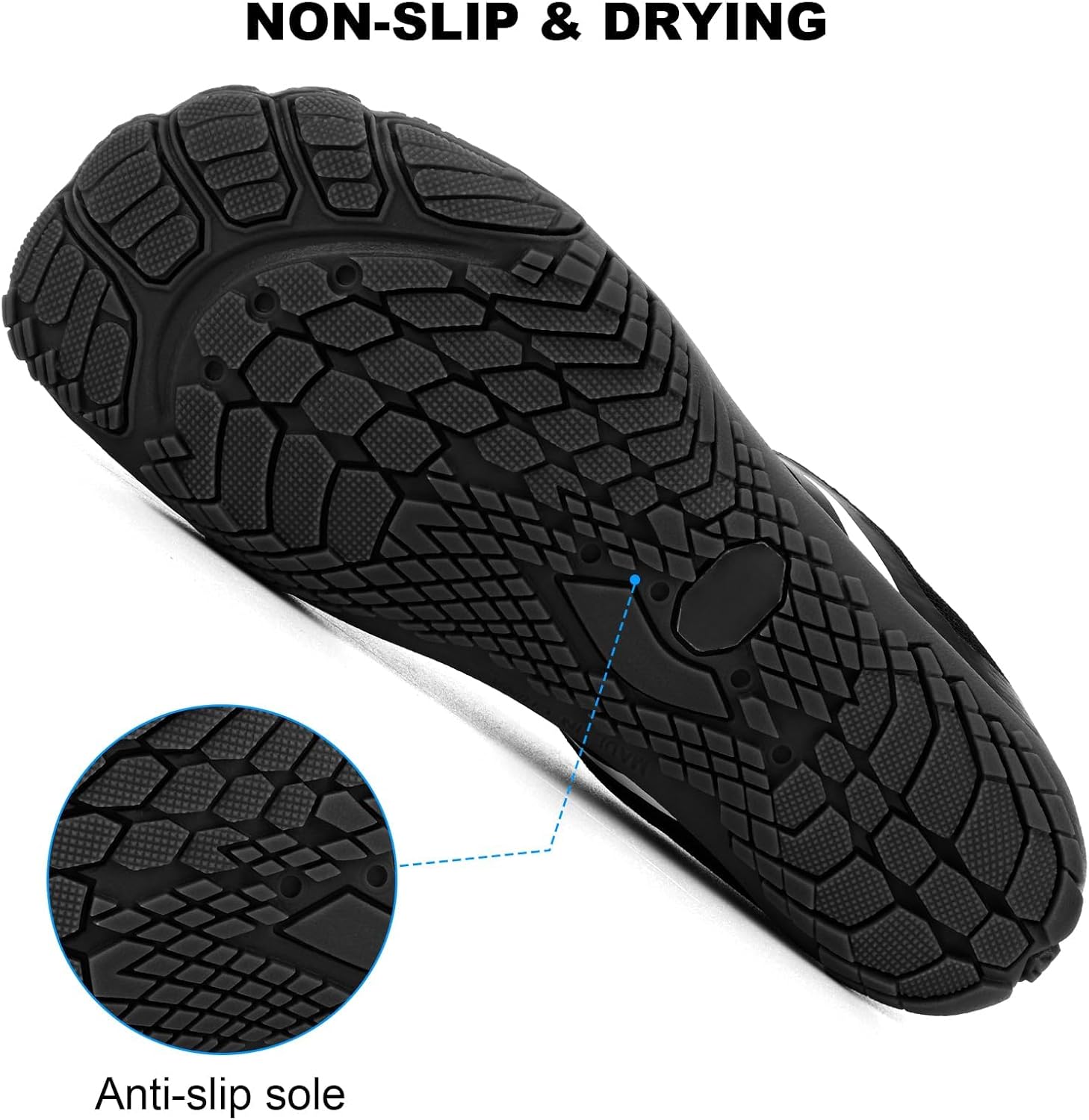 Hike Footwear Barefoot Shoes Womens Mens Water Shoes, Hiking Healthy Barefoot Shoes Women Men, Wide Toe Box Non-Slip Outdoor Sports Zero Drop Shoes