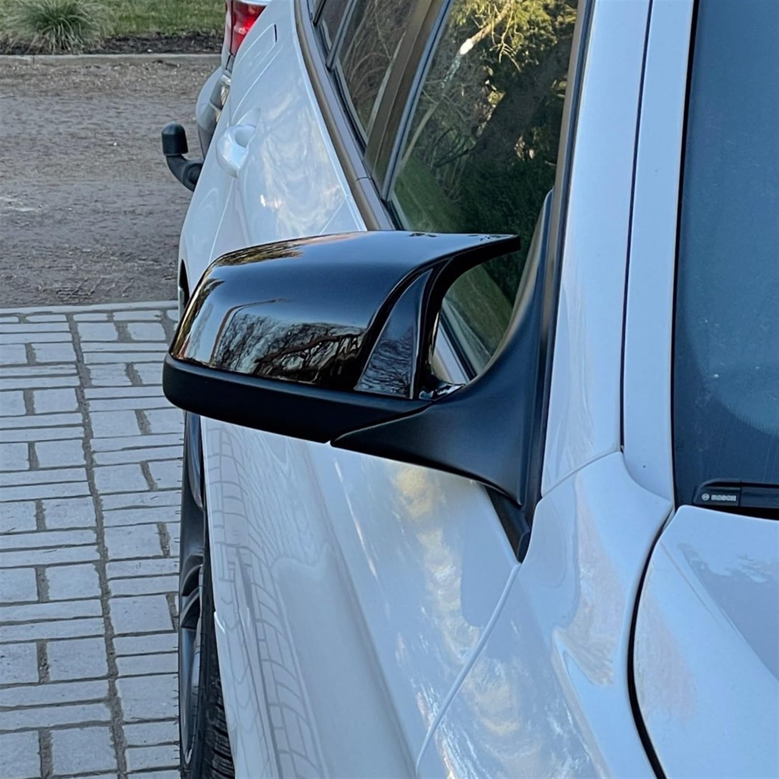 Baceyong Capuchons Rétroviseurs Fibre Carbone Pour BMW Série 5 6 7 - Paire Gauche Droite