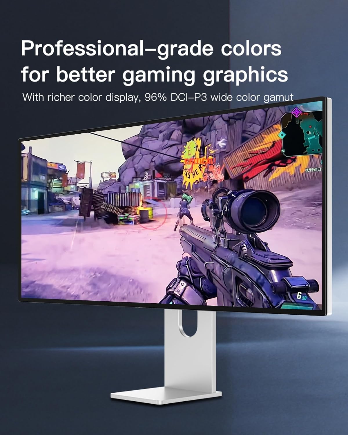 Q34W 34インチ FHD (3440 x 1440) 4K 【フロッピー】 165Hz ゲーミングモニター、IPSブラックパネル、