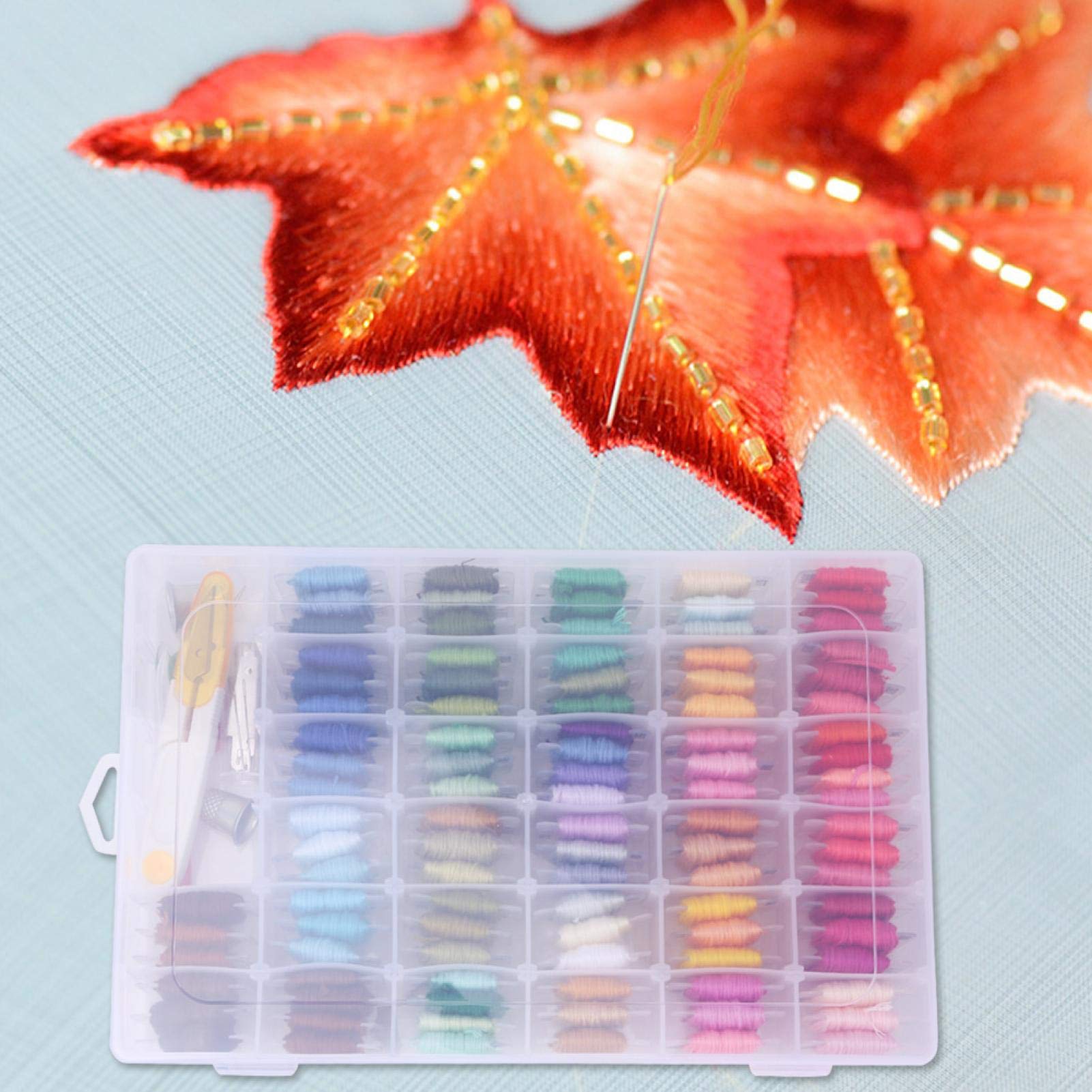 Kit di corde per bracciale dell'amicizia 100 colori, set di filo da ricamo, rocchetti di filo interdentale e kit per punto croce Filo perfetto per punto croce, ricamo a mano, arte con