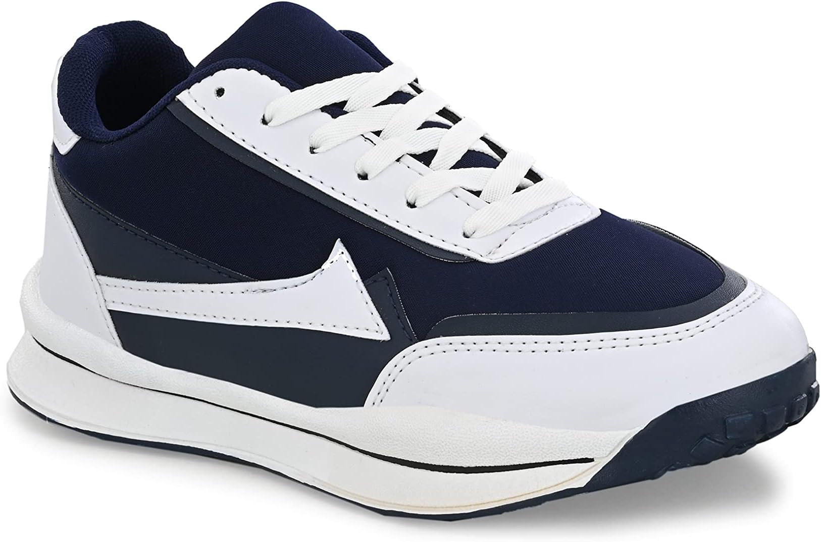 KNOOSStylish Trendy Lightweight Canvas Casual High Top Sneaker Shoes for Mens & Boys | Sneakers| White Sneakers|Running Shoes |Blue Sneakers