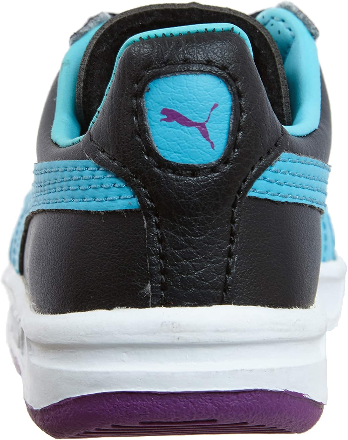 PUMA GV Special Leather Sneaker (Toddler/Little Kid),Black/Blue Atoll,5 M US Toddler