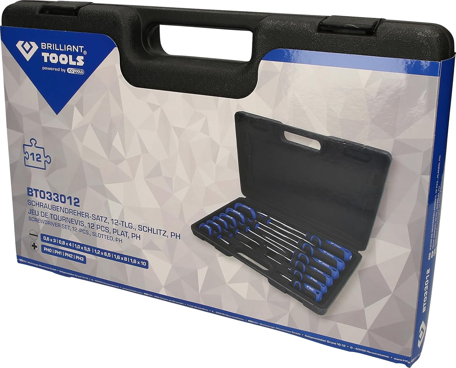 Brilliant Tools (BR75W) Screwdriver Set 12 Pieces