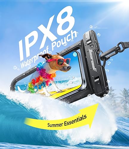 Miniatura 2 de Hiearcool - Funda impermeable IPX8, universal y compatible con celular iPhone 12, Pro 11, Pro Max, XS, Max, XR, X, 8, 7, Samsung Galaxy S10, S9,