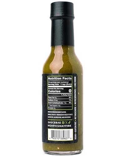 Miniatura 6 de SAUCE BAE Salsa picante Habanero Hotter - Con piña, cúrcuma, pimienta fantasma, baja en sodio, totalmente natural, calor caliente dulce, 5 onzas