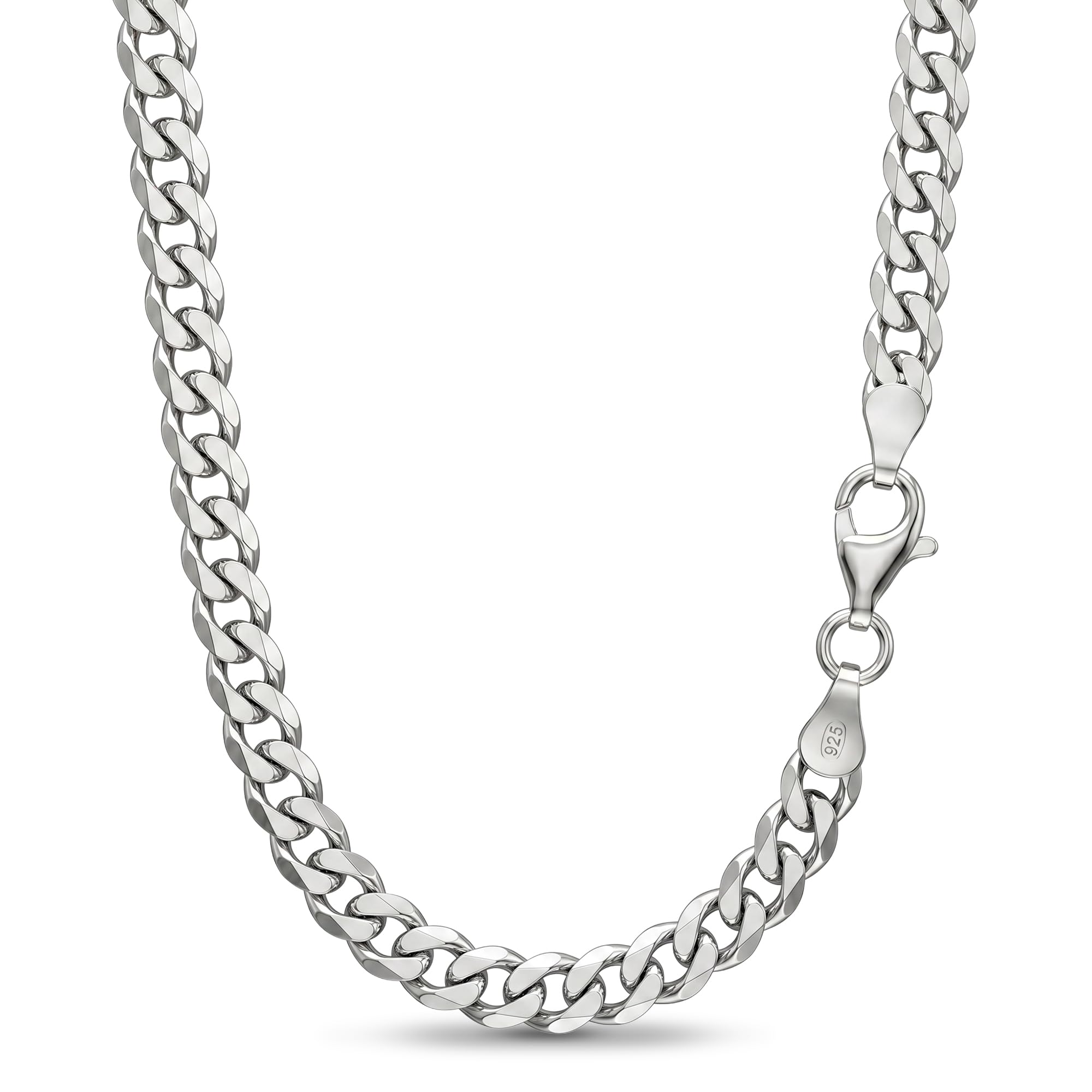 Silberkette Herren 925 Silber Panzerkette 4,3mm Halskette 101042-0 | Sterlingsilber Ketten Länge 45 50 55 60 cm verfügbar Geschenk Freund