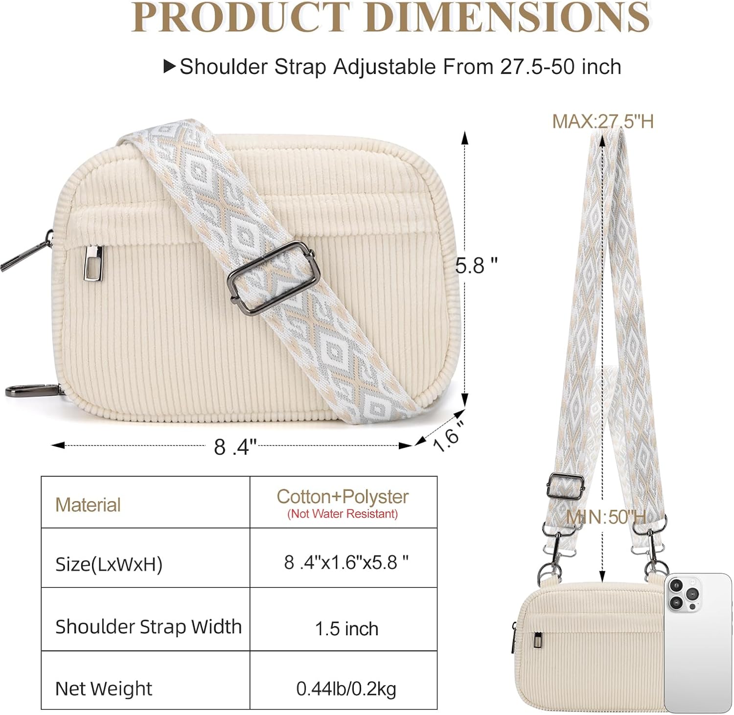 MAXTOP Small Crossbody Bags for Women Belt Bag Fanny Pack with Adjustable Strap
