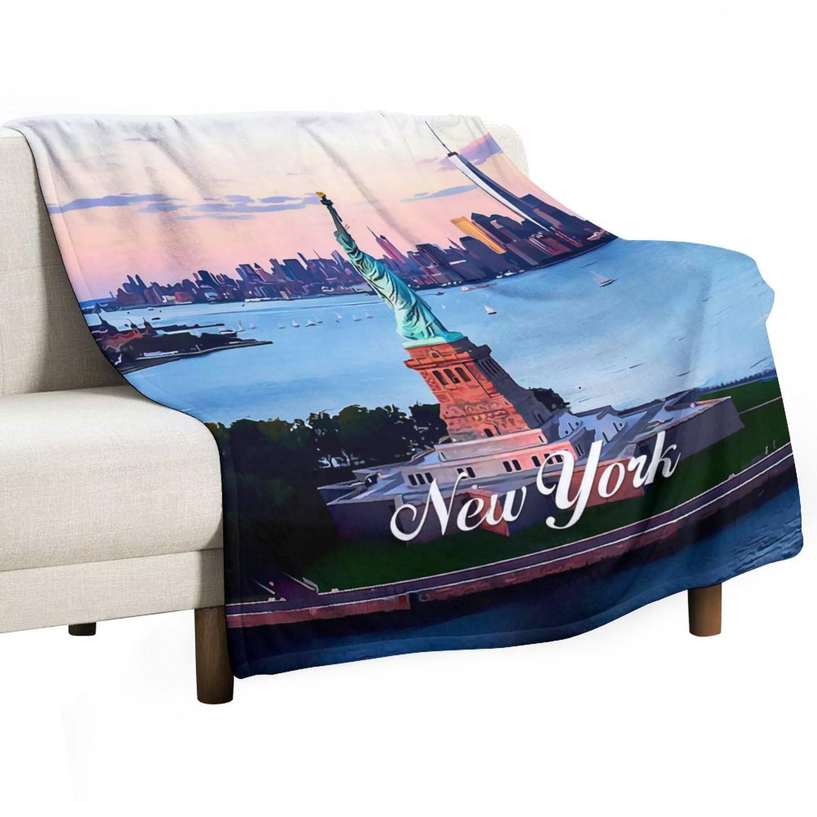 Plaid Skyline New York grand plaid chaud pour des soirées cocooning réussies au salon