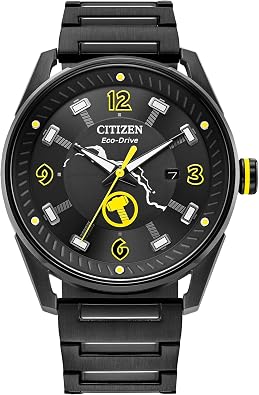 CITIZEN Mens Eco-Drive Thor 42mm Stainless Steel BM6987-50W
