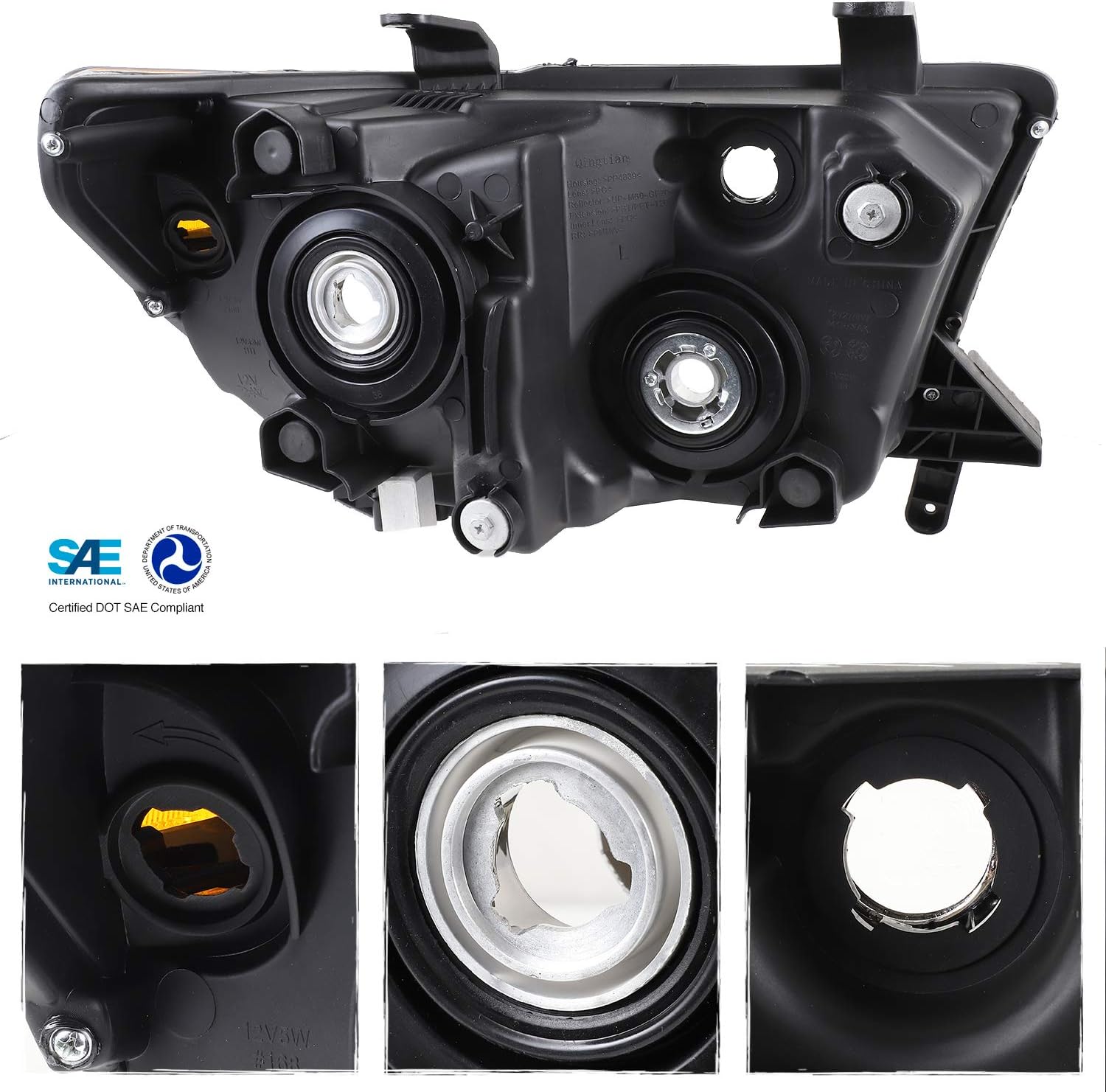 AKKON - For Toyota Tundra OE Replacement Headlights Driver/Passenger Head Lamps